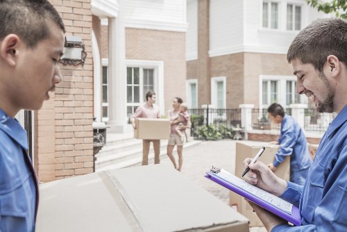 Professional furniture removals in Merton on a local residential street