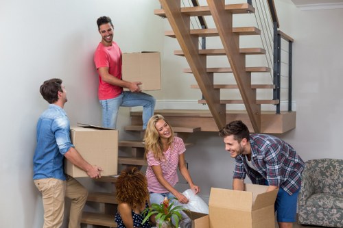 Professional removals team planning a move in Merton