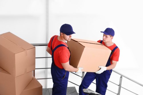 Moving boxes and packing materials for a home move in Merton