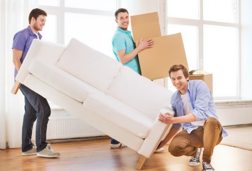 Student preparing belongings for removals in Merton