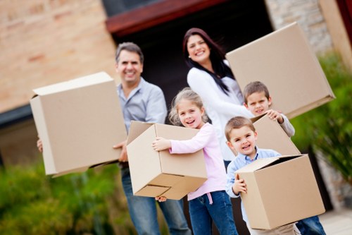 Student belongings prepared for collection and delivery in Merton