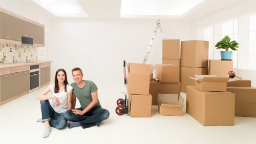 Moving van loaded for a property move in Merton