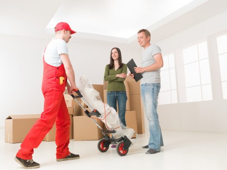 Office removals and commercial moving illustration
