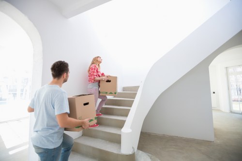 Careful handling of office furniture and files during a commercial relocation