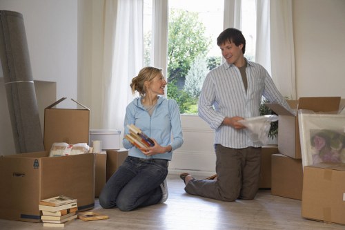 Office furniture delivery using a van service in Merton