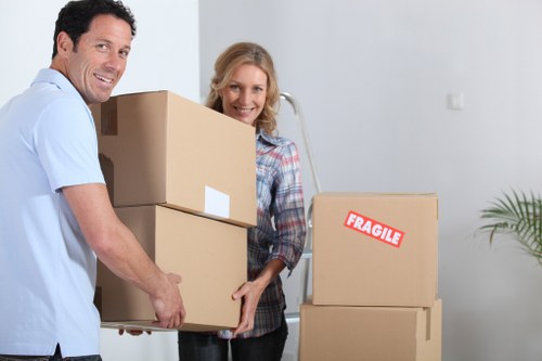 Experienced removal service managing an office move in Merton