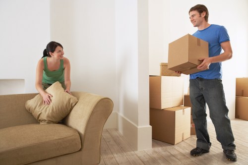 Local furniture collection team removing bulky items in Merton